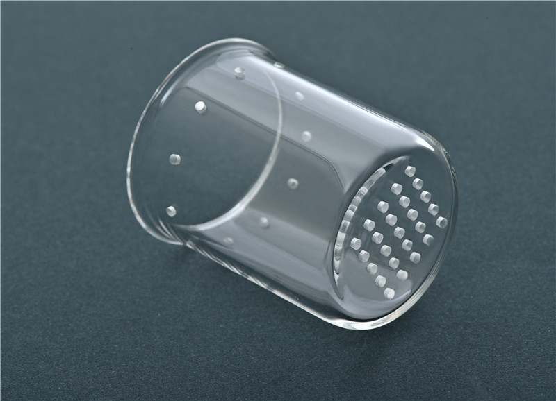 Drilling glass by 532nm green laser with clean cut edge